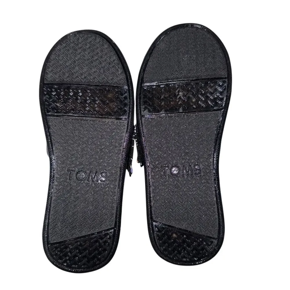 TOMS Little Girls Spiders Alpargata Espadrille Shoes SZ/10